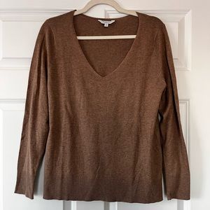 Brown crewneck sweater